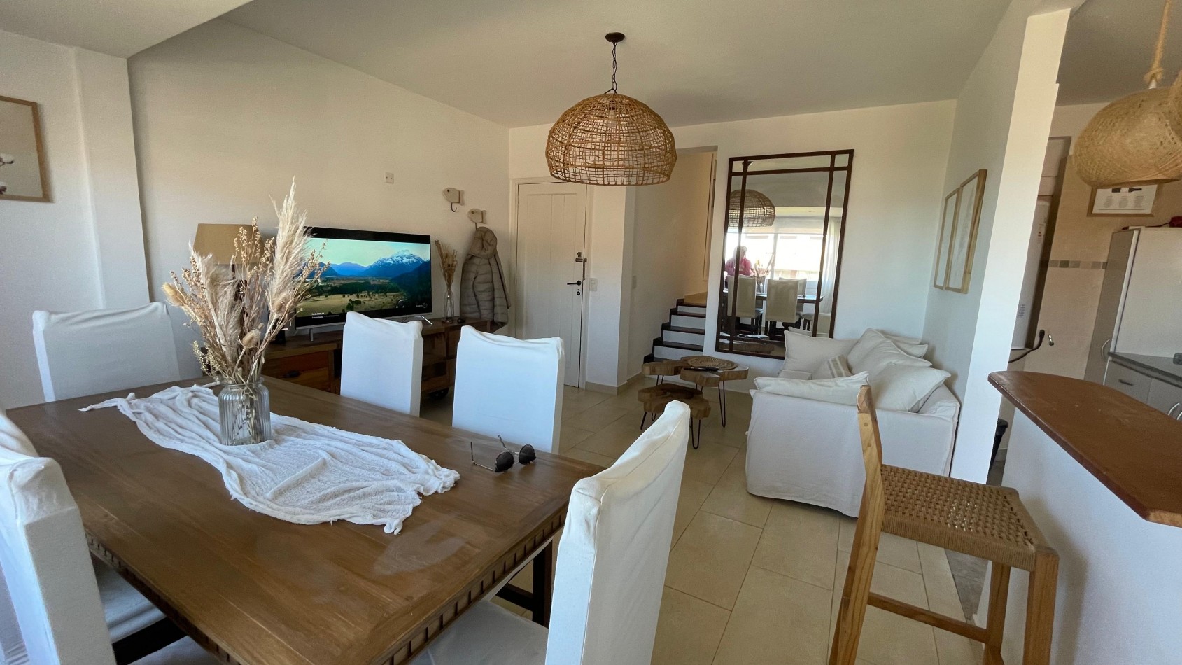 Hermoso departamento con vista al mar, 3 ambientes, gas natural, cochera, zona Muelle 